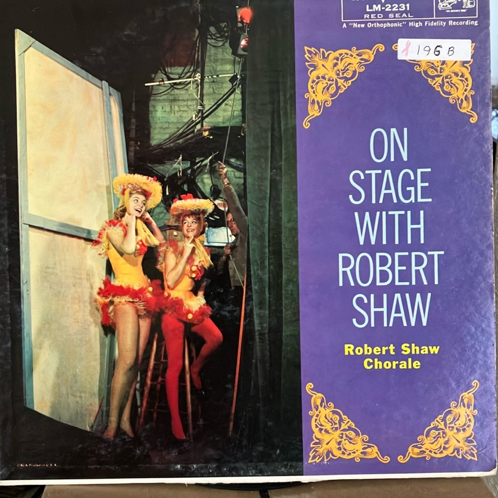 On stage with Robert Shaw lp